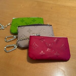 Amazon Red and Tan Clutches Compact Wristlets